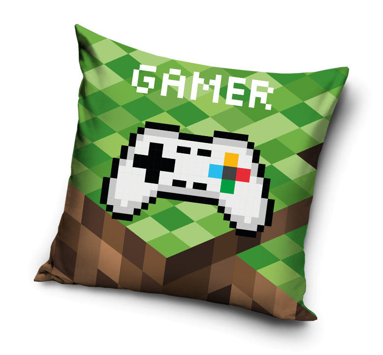 Gamer Blocks párnahuzat 40x40 cm Velúr, J-CBX039415