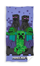 Minecraft Purple fürdőlepedő, strand törölköző 70x140cm, J-CBX11311JE