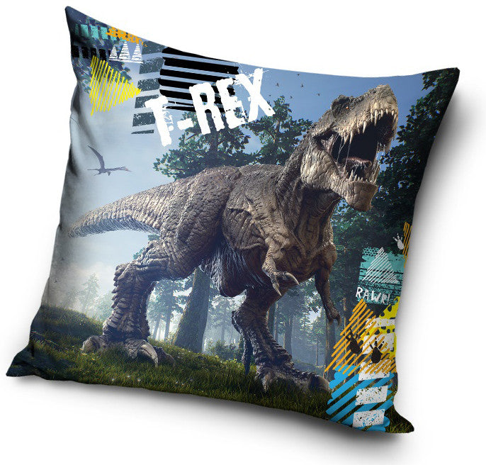 Dinoszaurusz párnahuzat 40x40 cm, J-CBX203003TREX