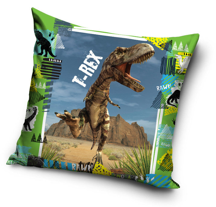 Dinoszaurusz párnahuzat 40*40 cm, J-CBX203004TREX