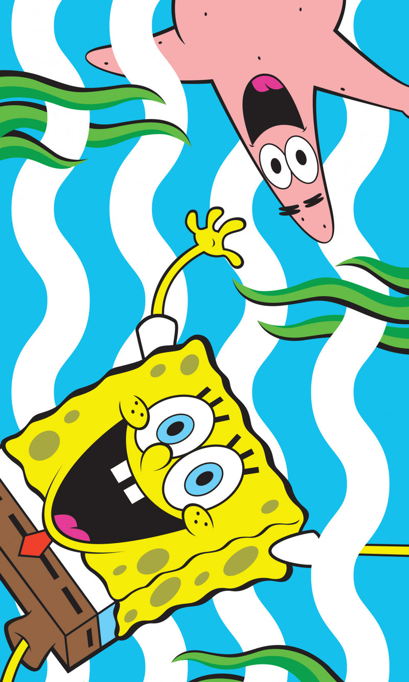 SpongyaBob Seaweed kéztörlő arctörlő, törölköző 30x50cm, J-CBX203014SBOB