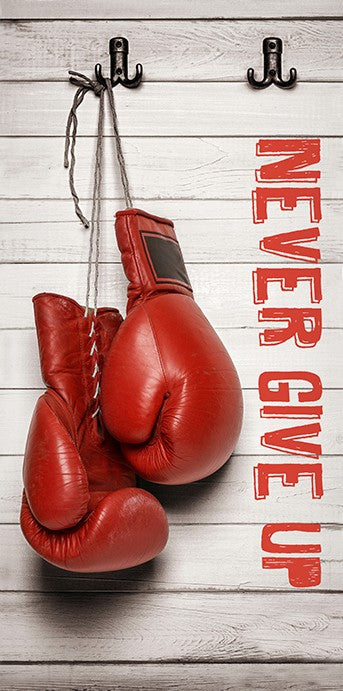 Never give up fürdőlepedő, strand törölköző 70*140cm, J-CBX203032TNL