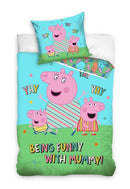 Peppa malac Funny ágyneműhuzat 140×200cm, 70x90 cm, J-CBX211044PPA