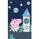 Peppa malac Space kéztörlő, arctörlő, törölköző 30x50 cm, J-CBX225066PP