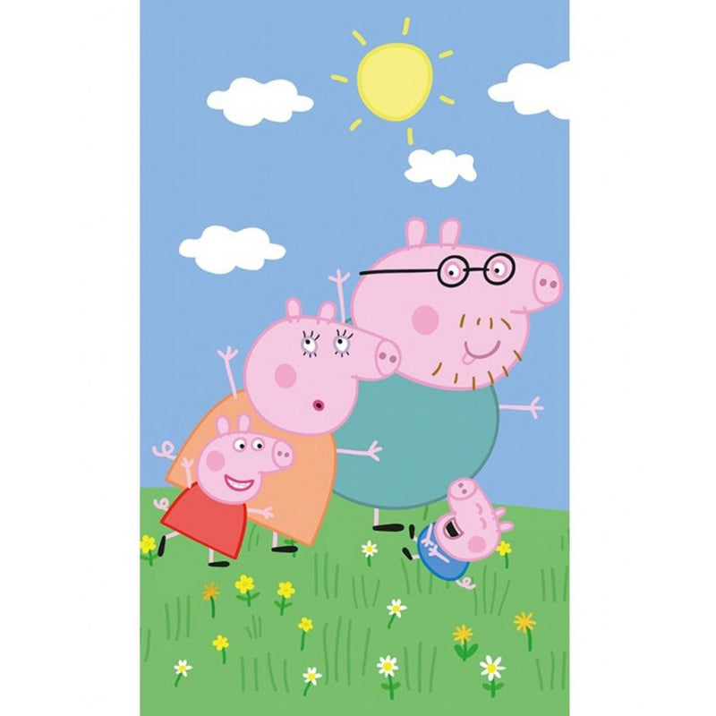 Peppa malac Family kéztörlő, arctörlő, törölköző 30x50 cm, J-CBX225069PP
