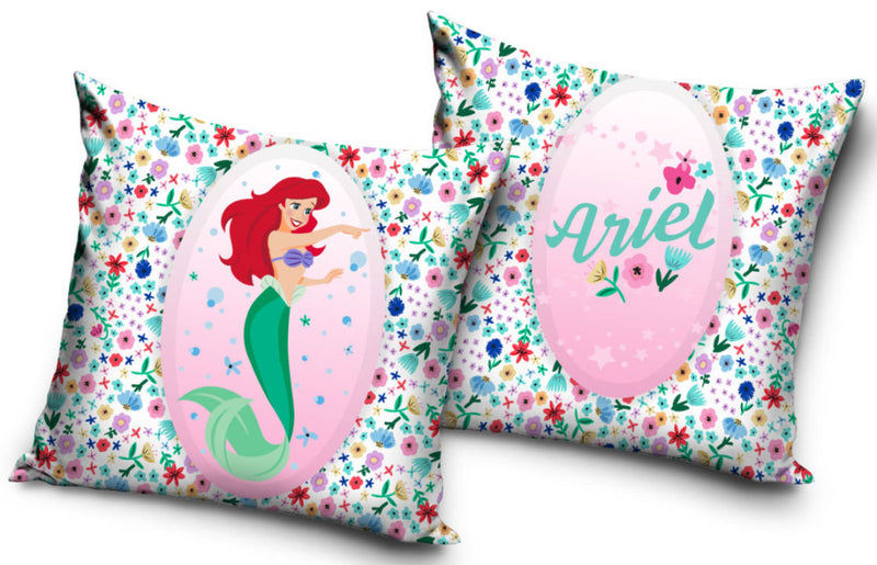 Disney Hercegnők, Ariel párnahuzat 40x40 cm Velúr, J-CBX2296008DP