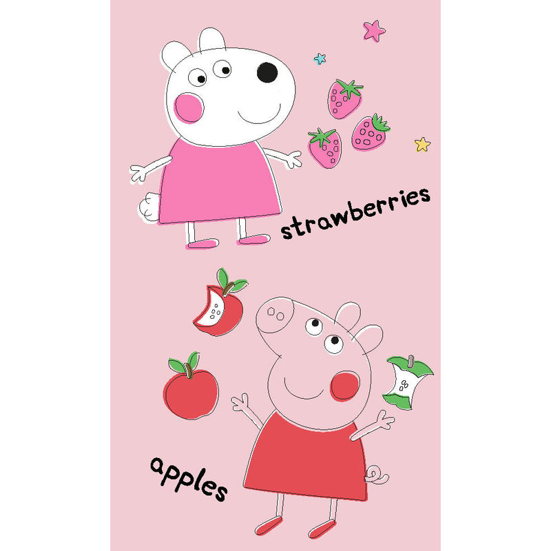 Peppa malac Fruits kéztörlő, arctörlő, törölköző 30x50 cm, J-CBX231059PP