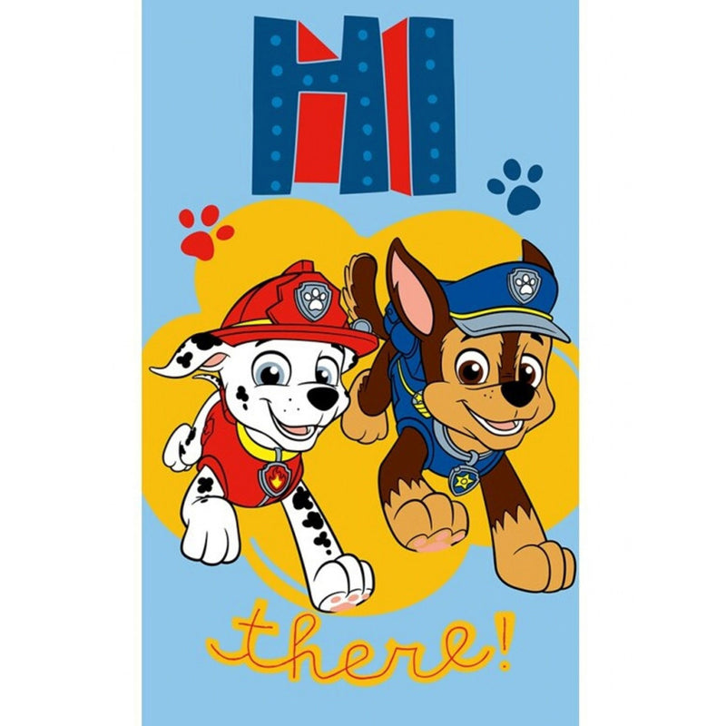 Mancs Őrjárat Hi There kéztörlő, arctörlő, törölköző 30x50 cm, J-CBX234001PAW