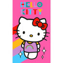 Hello Kitty Rainbow kéztörlő, arctörlő, törölköző 30x50 cm, J-CBX235023HK