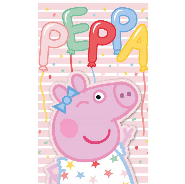 Peppa malac Party kéztörlő, arctörlő, törölköző 30x50 cm, J-CBX235119PP