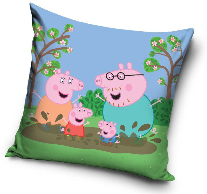 Peppa malac Mud párnahuzat 40x40 cm Velúr, J-CBX411072