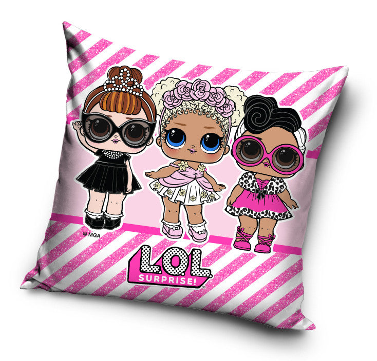 LOL Surprise párna, díszpárna 40*40 cm, J-CBX447273