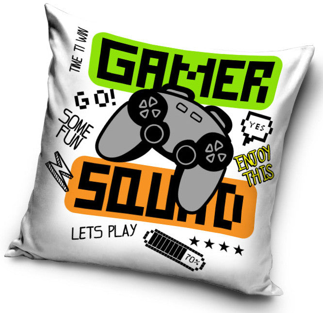 Gamer párna, díszpárna 40*40 cm, J-CBX453465