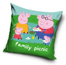 Peppa malac Picnic párnahuzat 40x40 cm Velúr, J-CBX514829