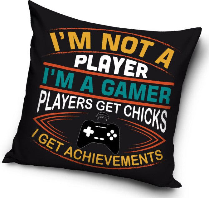 Gamer párna, díszpárna 40*40 cm, J-CBX544147