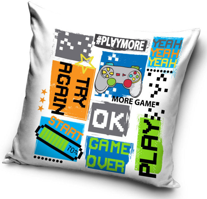 Gamer párna, díszpárna 40*40 cm, J-CBX544154