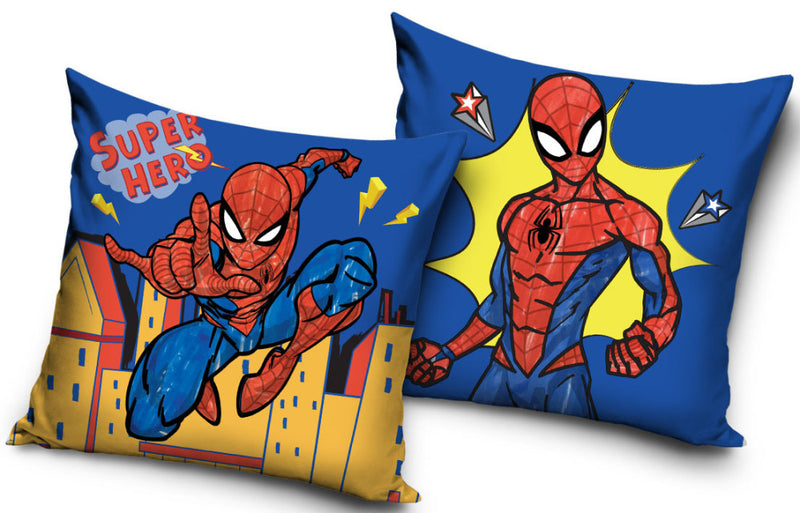 Pókember Super Hero párnahuzat 40x40 cm Velúr, J-CBX587946SM