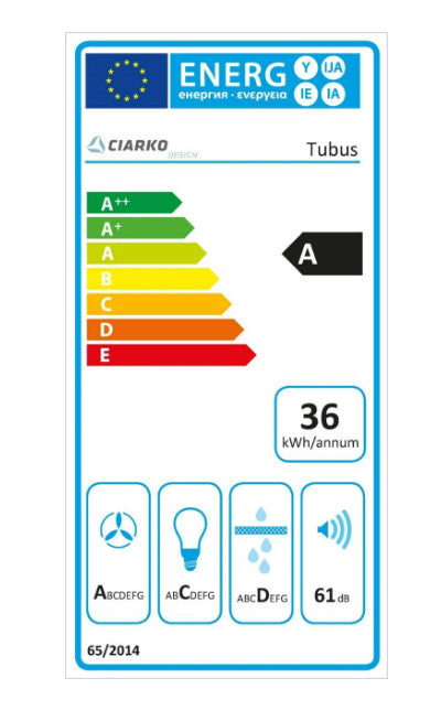 Ciarko Design Tubus Inox fali páraelszívó