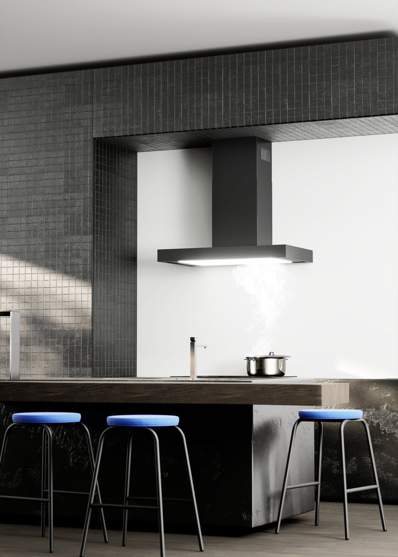 Ciarko Design T-Light 60 cm fekete fali páraelszívó