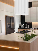 Ciarko Design Tubus W Long fehér sziget páraelszívó