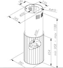 Ciarko Design ROTO W Fehér sziget páraelszívó