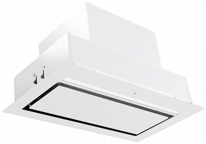 Ciarko Design AURA 55 cm fehér üveg beépíthető páraelszívó