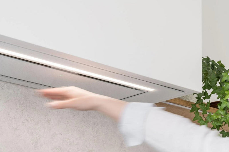 Ciarko Design AURA 55 cm fehér üveg beépíthető páraelszívó