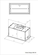 Ciarko Design UNO 55 Fehér beépíthető páraelszívó