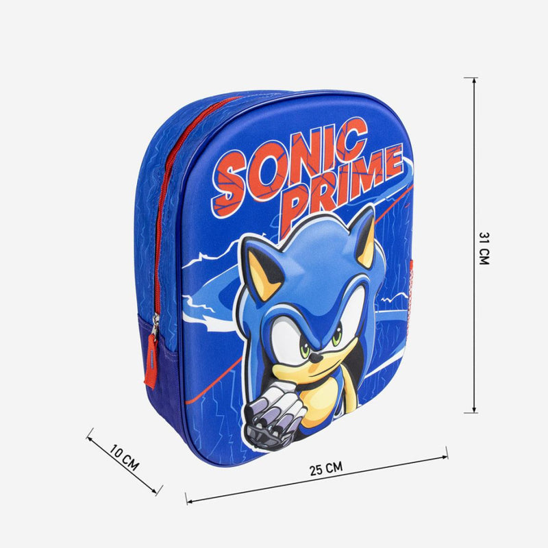 Sonic a sündisznó Prime 3D hátizsák, táska 31 cm, J-CEP2100005349
