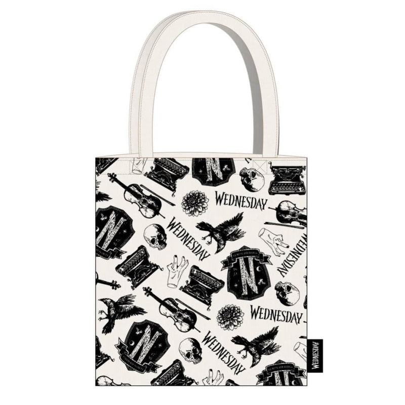 Wednesday Black shopping bag, bevásárlótáska 39 cm, J-CEP2100005556