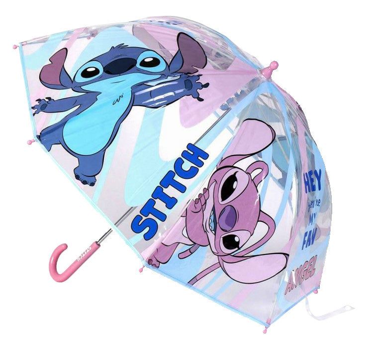Disney Lilo és Stitch, A csillagkutya Angel gyerek átlátszó esernyő Ø71 cm, J-CEP2400000750