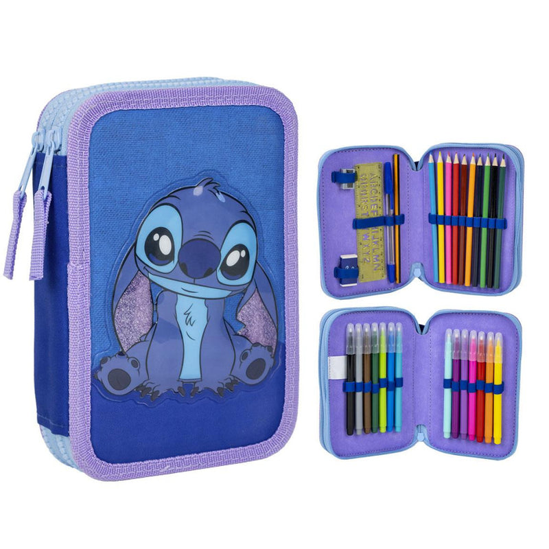 Disney Lilo és Stitch, A csillagkutya tolltartó töltött 2 emeletes, J-CEP2700001141