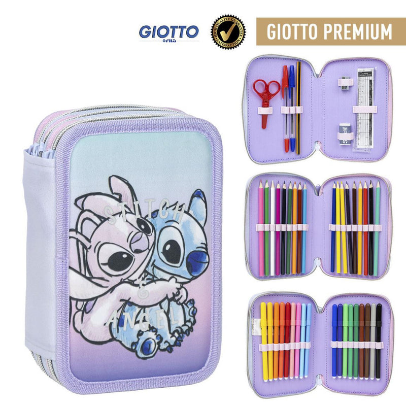Disney Lilo és Stitch, A csillagkutya Angel tolltartó töltött 3 emeletes, J-CEP2700001153