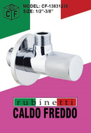 Caldo Freddo LUX - sarokszelep - KRÓM - 1/2 &quot; - 3/8&quot;