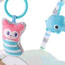 Játszószőnyeg játékhíddal, mozgó fülekkel