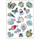 Crazy Chic Sparkly csillámos tetoválás Clementoni, J-CMC18120