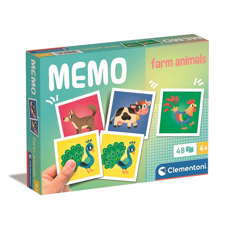 Állatos Farm memóriajáték 48 db-os Clementoni, J-CMC18316