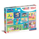Peppa malac Life 10 az 1-ben puzzle Clementoni, J-CMC20271