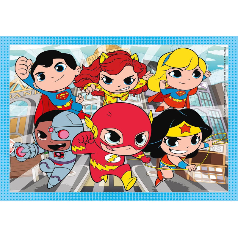 DC Super Hero Mini-mates 4 az 1-ben puzzle Clementoni, J-CMC21520