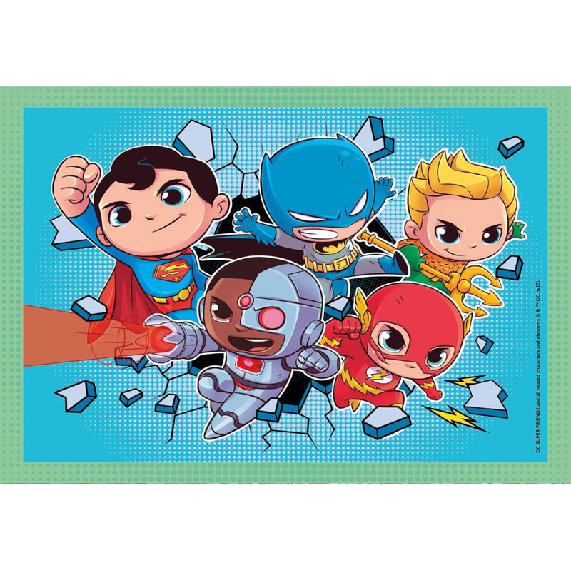 DC Super Hero Mini-mates 4 az 1-ben puzzle Clementoni, J-CMC21520