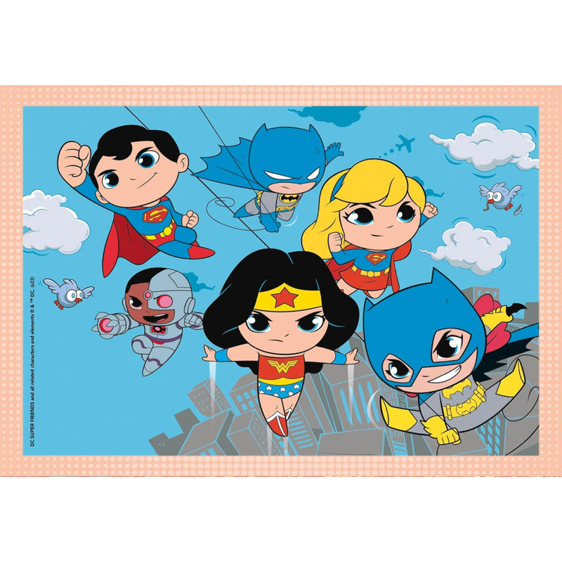 DC Super Hero Mini-mates 4 az 1-ben puzzle Clementoni, J-CMC21520
