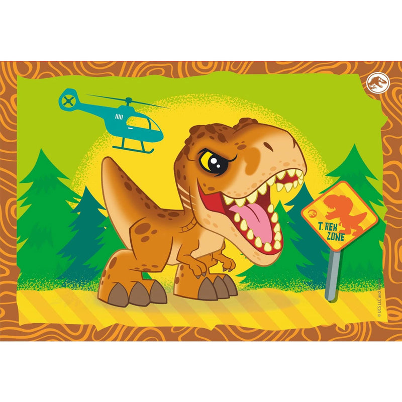 Jurassic World On the Loose 4 az 1-ben puzzle Clementoni, J-CMC21521