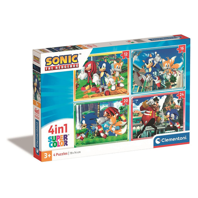 Sonic a sündisznó Save the Day 4 az 1-ben puzzle Clementoni, J-CMC21522
