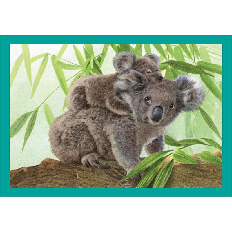 Állatos Baby Cuddles 4 az 1-ben puzzle Clementoni, J-CMC21532