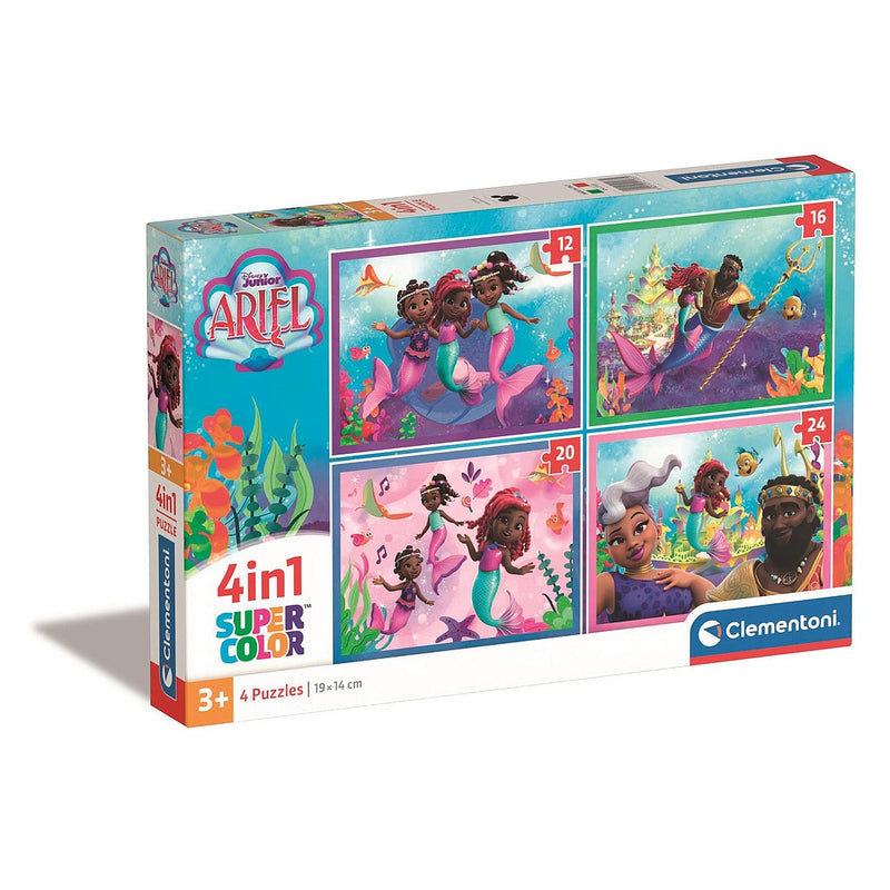 Disney Hercegnők Junior Ariel 4 az 1-ben puzzle Clementoni, J-CMC21533