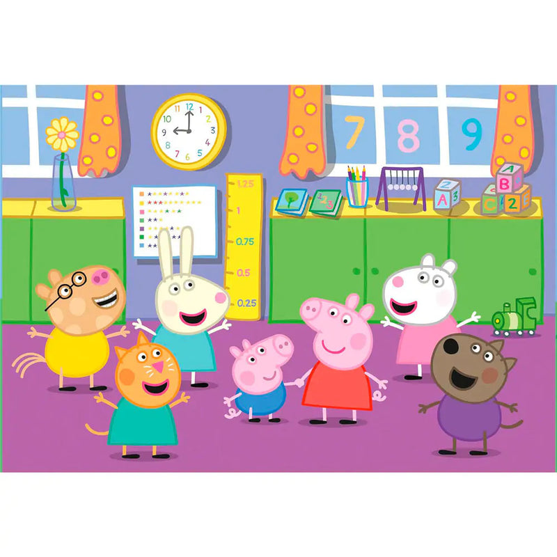 Peppa malac Picnic and School 2x60 db-os puzzle Clementoni, J-CMC24793