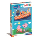Peppa malac Free Day 2x20 db-os puzzle Clementoni, J-CMC24797