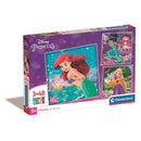 Disney Hercegnők Ariel 3x48 db-os puzzle Clementoni, J-CMC25304