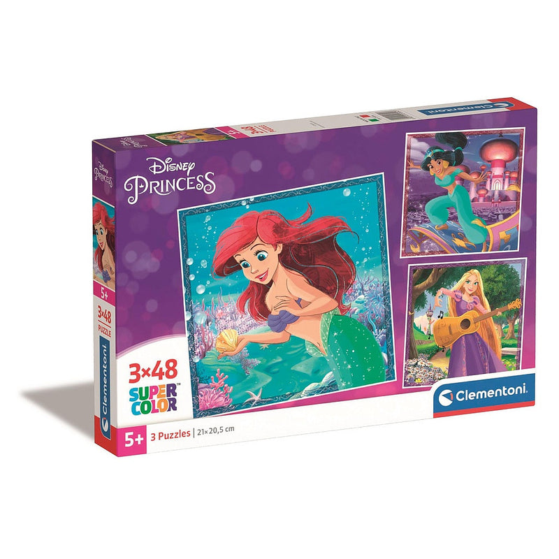 Disney Hercegnők Ariel 3x48 db-os puzzle Clementoni, J-CMC25304