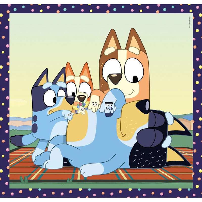 Bluey Together 3x48 db-os puzzle Clementoni, J-CMC25308